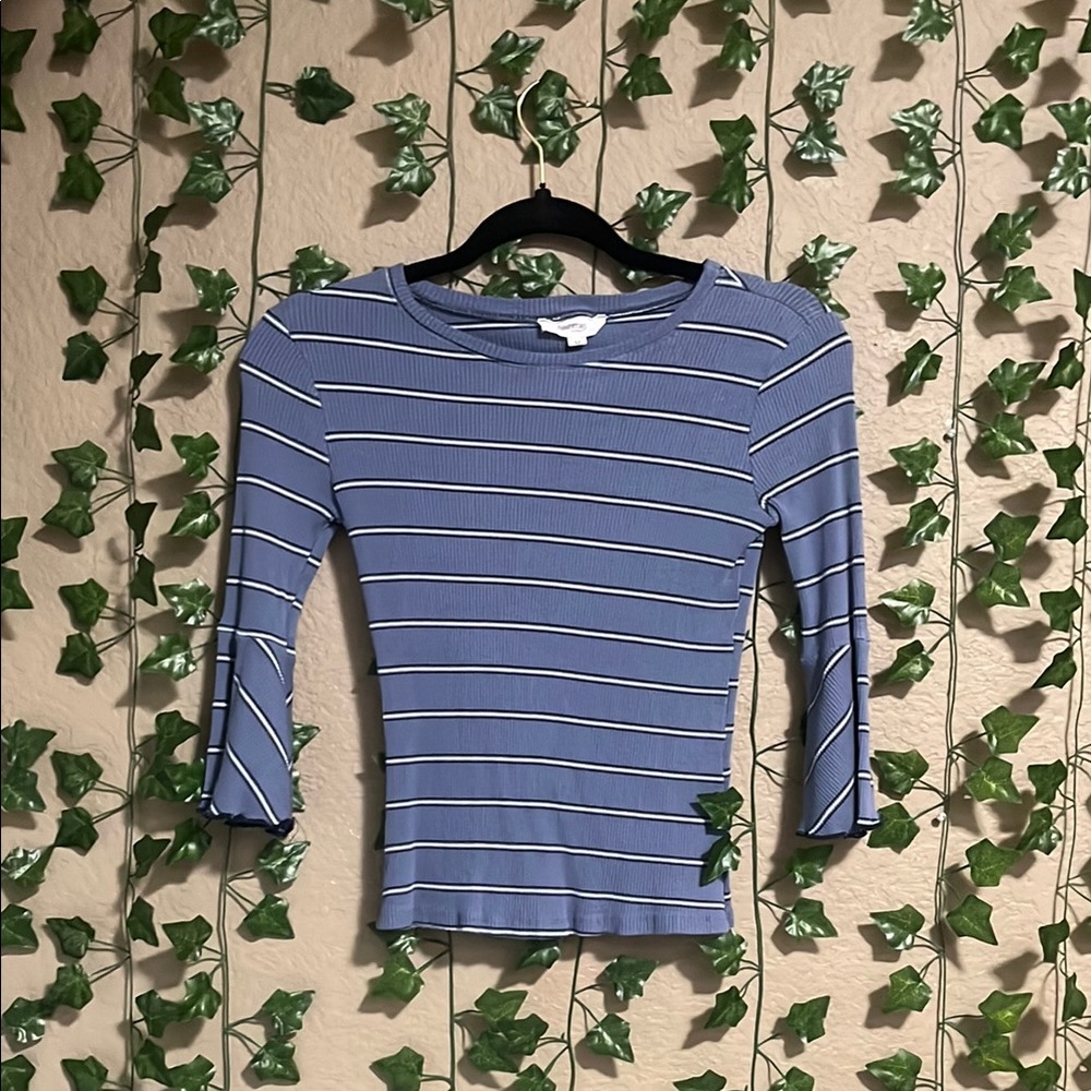 Blue Striped Women's Top